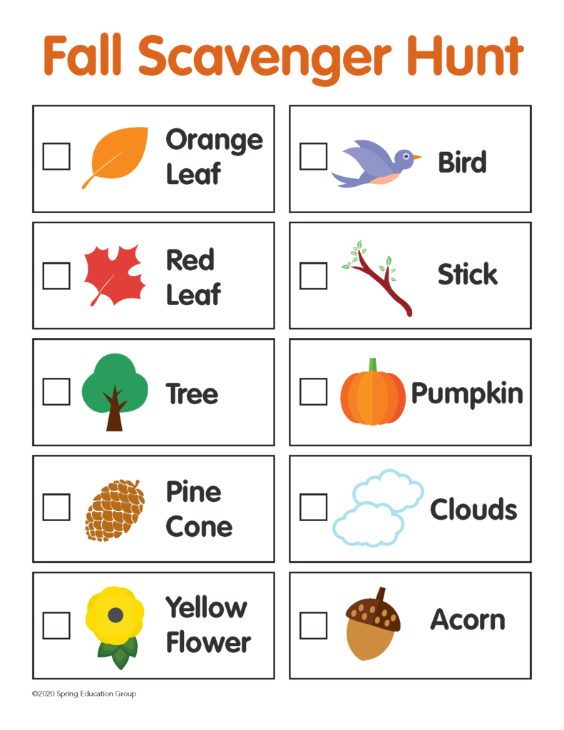 Fall Scavenger Hunt