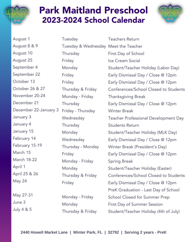 Preschool Resources Park Maitland Preschool serving Maitland, FL